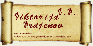 Viktorija Mrđenov vizit kartica